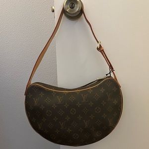 Vintage Louis Vuitton Monogram Croissant Shoulder Handbag (Never Used)